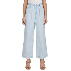 Ceros‎ Super Distressed High Rise Wide Leg Denim Jeans